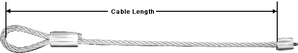 Custom Cable Length 1/8 Diam.